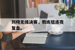 爱游戏最新首页登录-刘翔无缘决赛，教练组连夜复盘。